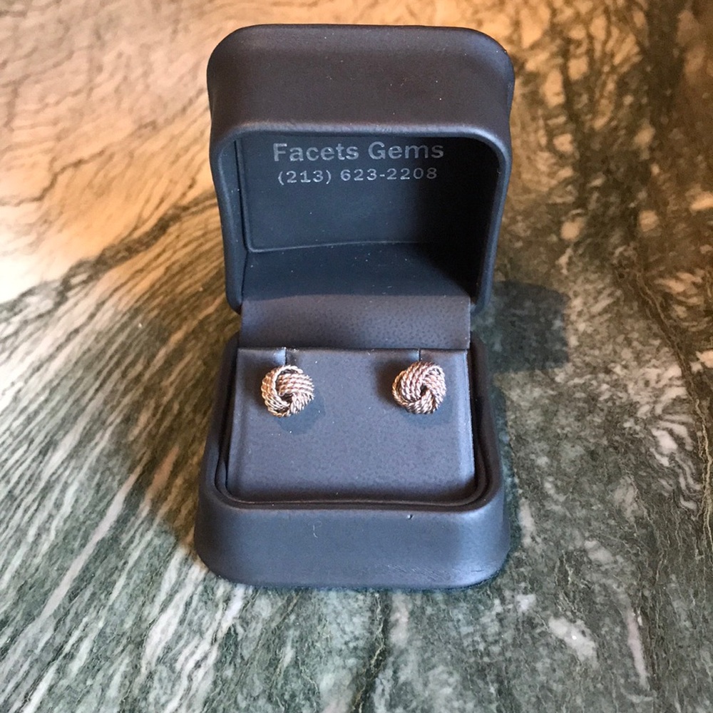 Tiffany Sterling Silver Knot Earrings